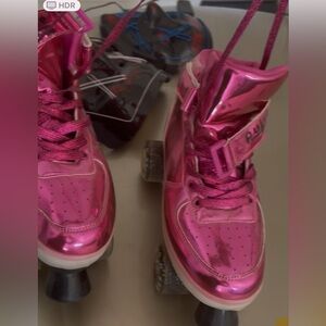 Pink Light Up Metallic Roller Skates from Nordstrom
